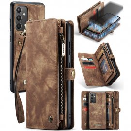 Köp CaseMe Multi-Slot 2 i 1 Plånboksfodral Galaxy A34 Brun Online
