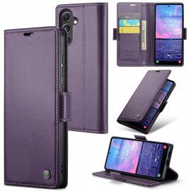 Köp CaseMe Slim Plånboksfodral RFID-skydd Samsung Galaxy S23 FE Lila Online