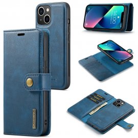 Köp DG.MING 2-in-1 Magnet Wallet iPhone 15 Blue Online