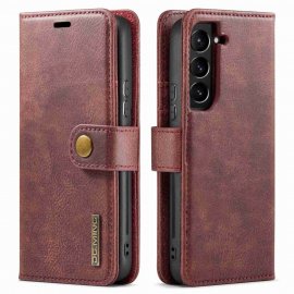 Köp DG.MING 2-in-1 Magnet Wallet Samsung Galaxy S23 Red Online