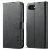 LC.IMEEKE svart plånboksfodral för iPhone 17e – framsida och baksida