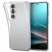 Spigen Samsung Galaxy S26 Plus Case Liquid Crystal Clear genomskinligt skal monterat på telefon