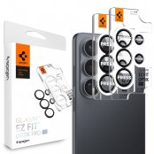 Spigen Samsung Galaxy S26 Ultra Glas.tR EZ Fit Optik Pro XL Svart 2-pack med monteringsram