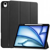 Apple iPad Air 13 3rd Gen (2026) Fodral Tri-Fold Med Pencil-hållare Svart